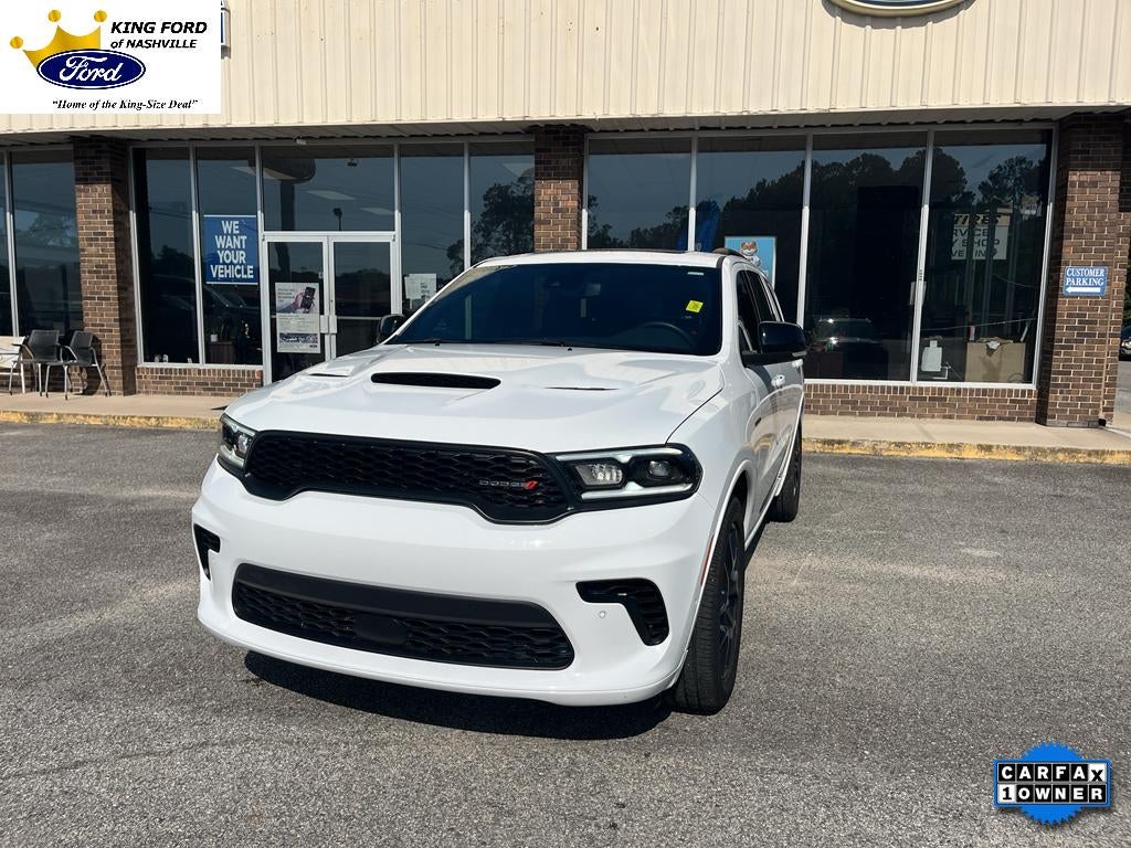 2026 Dodge Durango GT Plus HEMI V8 in White Knuckle Clearcoat — front three-quarter view