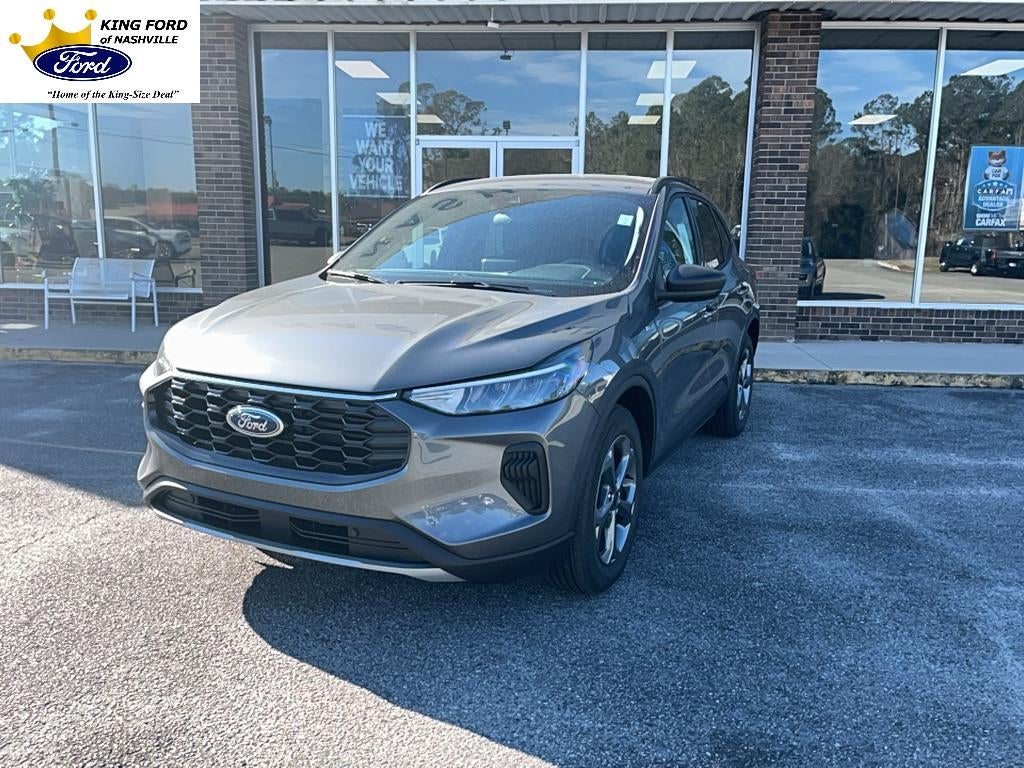 2025 Ford Escape ST-Line in Carbonized Gray Metallic — front three-quarter view