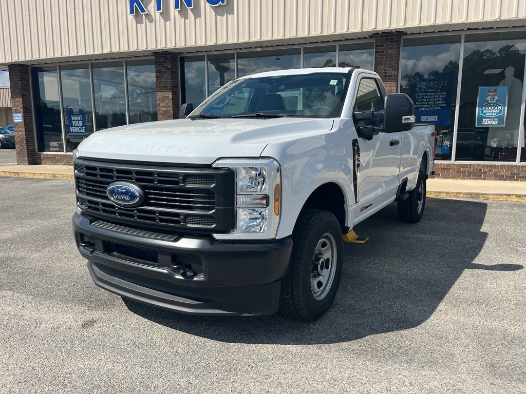 2026 Ford F-350 XL in Oxford White — front three-quarter view